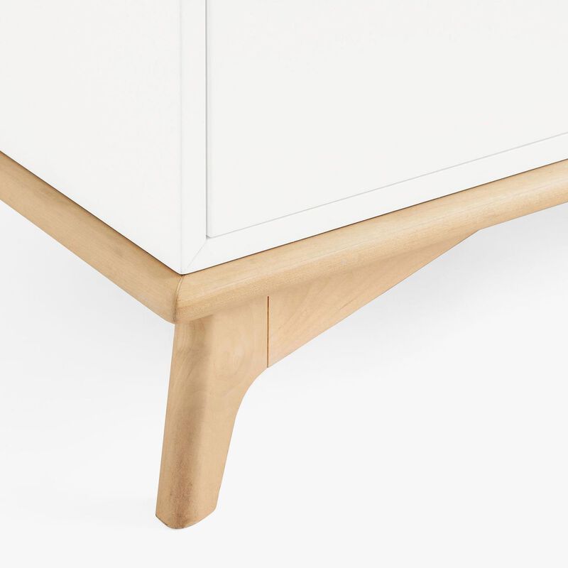 Pottery Barn Kids Sydney 2 Tone Dresser Extra Wide Simply White Natural image number 1